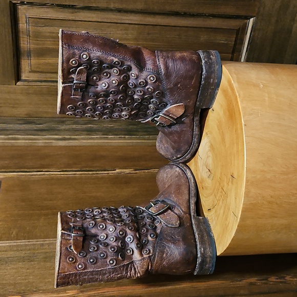 7.5 | Frye Boots Jenna Disc Short Cognac - Picture 5 of 16